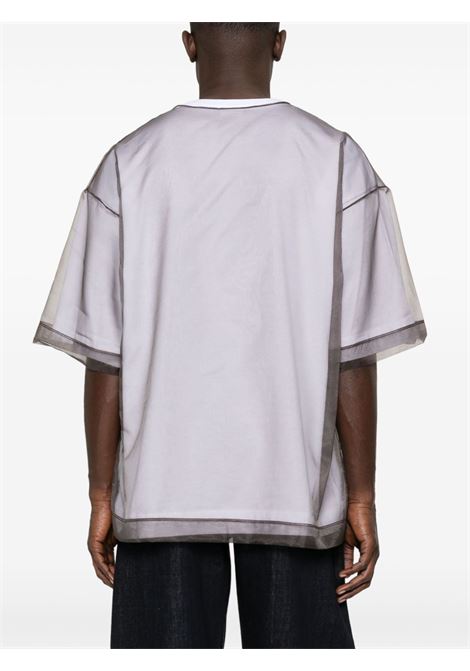 double laye t-shirt man white and burgundy DRIES VAN NOTEN | 251-021120-1603001